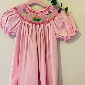 Rosalina Ice cream pink smocked dress